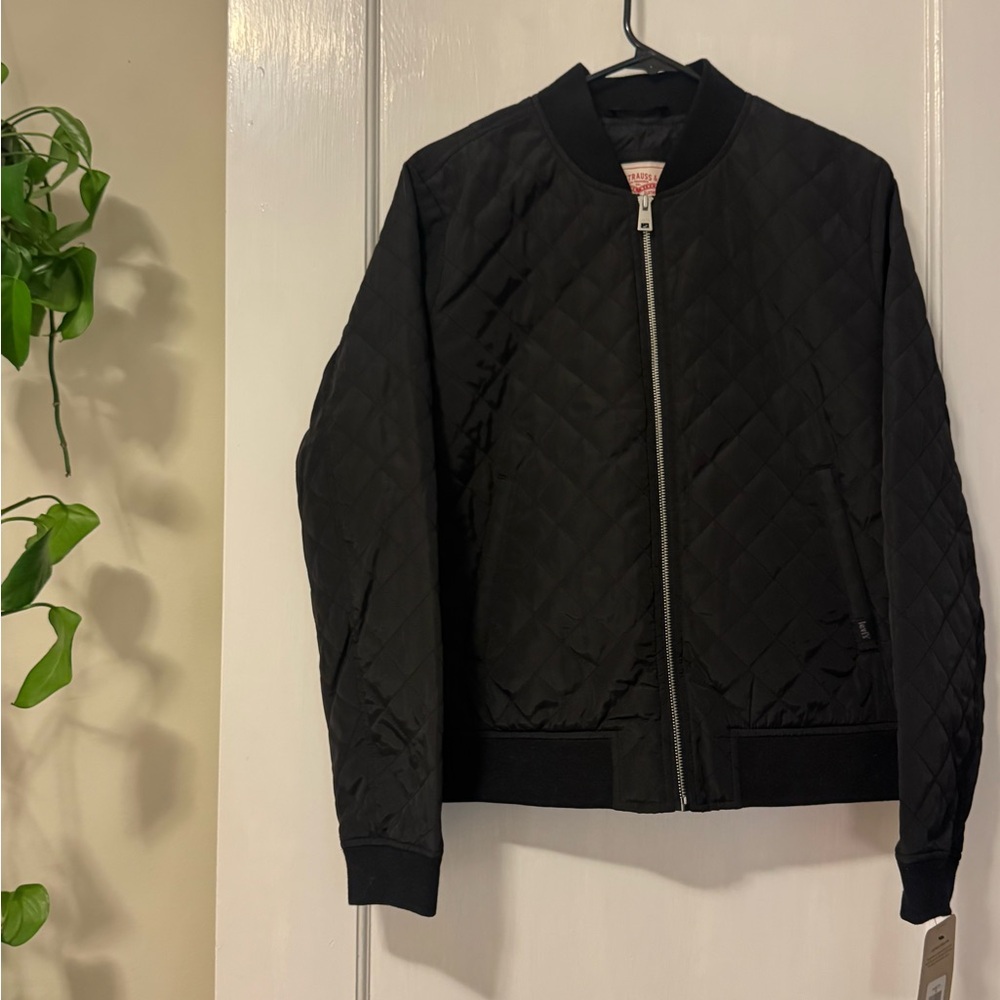 Levi’s Black Quilted Bomber Jacket